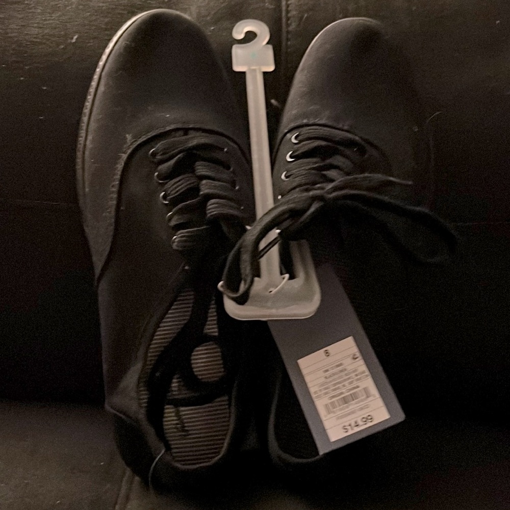 Womens size 8  black canvas shoes from Target brand new with tags
